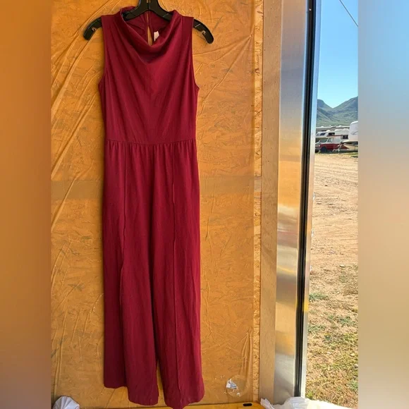 PACT Organic Cotton Fit & Flare Cowl Neck Deep Burgundy Jumpsuit Size Small  is available for purchase on au PAY Market - Imported Goods Online Store  Co.Ltd. | au PAY Market -
